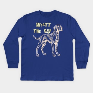 Wyatt the GSP Kids Long Sleeve T-Shirt